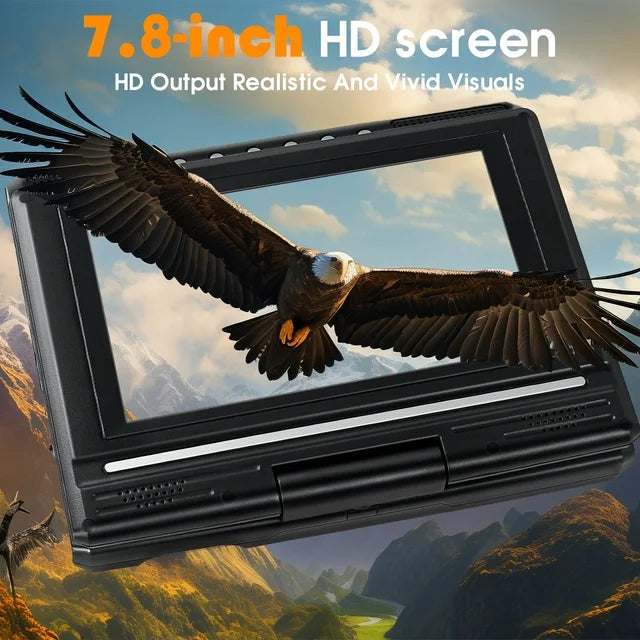 18.8" Portable DVD Player,13in Large Swivel Screen 270° Rotation DVD Player with FM Radio/Hundreds of Cable TV/Wireless TV, Support U Disk,SD/MS/MMC Card
