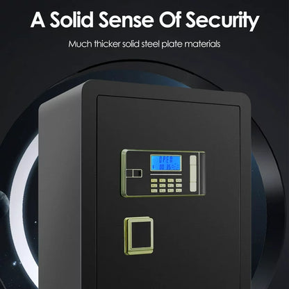 TTLIFE Safe Box Home Safe 2.8Cubic Large Safe Box Fireproof Waterproof Double Lock Safe HD LCD Screen Fireproof Bag