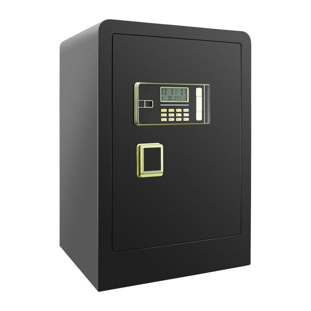 TTLIFE Safe Box Home Safe 2.8Cubic Large Safe Box Fireproof Waterproof Double Lock Safe HD LCD Screen Fireproof Bag