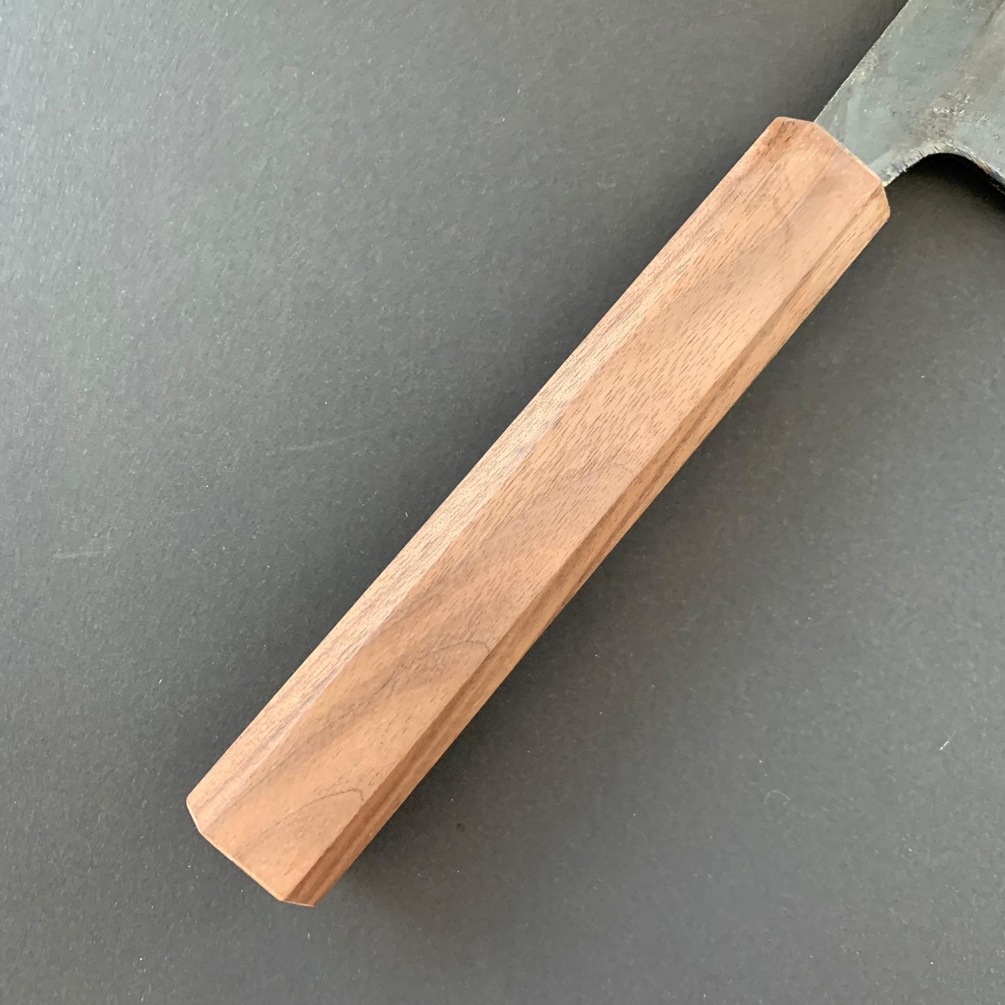 Tall Nakiri knife, Shirogami 1, kurouchi finish - Ittetsu