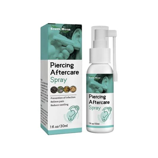 MOON-TOY 30ml Piercing Aftercare Spray Spray Is Suitable for Ear, Nose, Tongue, Navel Perforation, Cleaning Treatment-, and Soothing Spray
