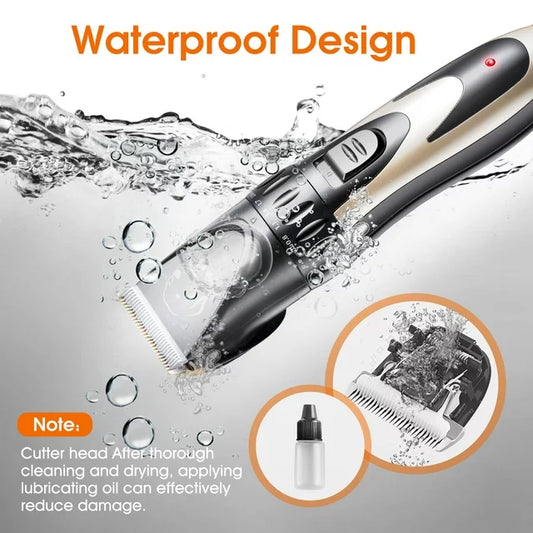 ifanze Dog Clippers Best Choice For Pets, Dog Clippers For Thick Fur Has Safe And Sharp Blade, Electric Dog Clippers Heavy Duty With Low Vibration, Wahl Dog Groom Clippers For All Pets, Black