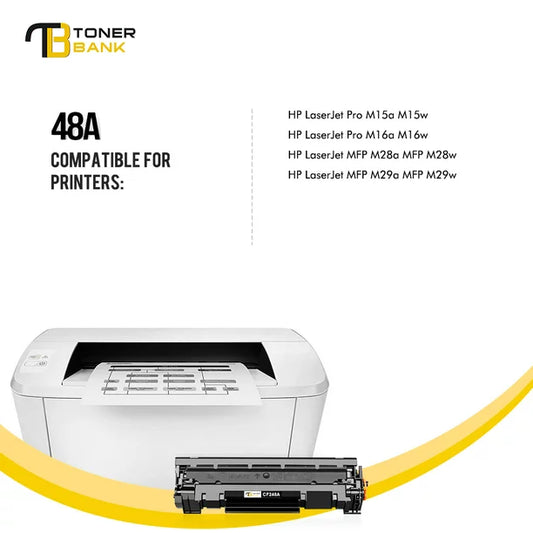 Toner Bank Compatible Toner Cartridge for HP 48A CF248A 248A Laserjet Pro M15w M15a M16a M16w MFP M29w M31w M30w M28a M28w Printer Ink (Black, 2 Pack)