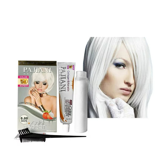 QWANG White Permanent Hair Pigment Color Unisex Long Lasting Hair Color 160ml
