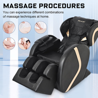 BILITOK Track Massage Chair, Full Body Massage Chair with Manipulator Track Roller, Bluetooth Massage Chair with Zero Gravity