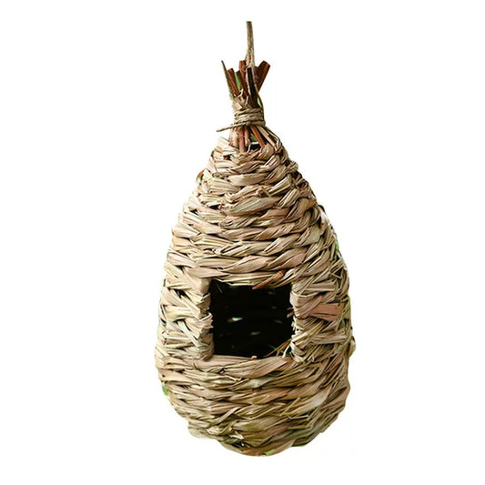 QWANG Humming Bird Houses for Outdoor Hanging Natural Grass Hanging Bird housenest