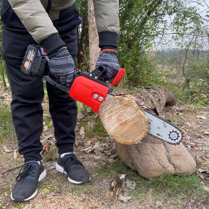 RELOIVE Electric Chainsaw 12 Inch Cordless Chainsaw Brushless with 2x2.0Ah Battery Power Chain Saw with Gloves and Strap for Wood Cutting, Logging and Tree Trimming