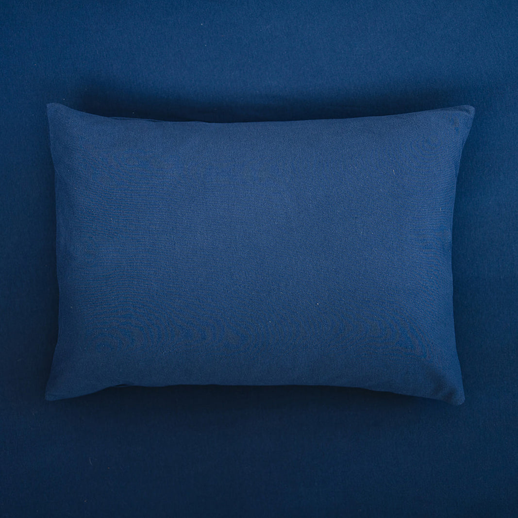 Ecolino® Pillowcase, 100% Organic Cotton, 2 Pack, Navy Blue + Rainbow