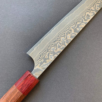 Sujihiki knife, SG2 powder steel, damascus finish - Kato