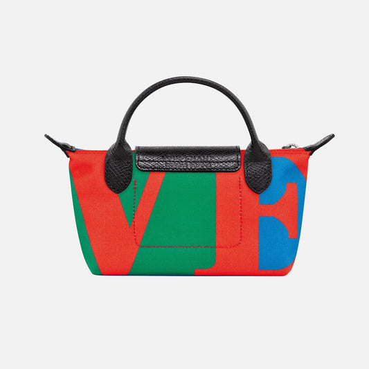 Longchamp x Robert Indiana Pouch - Red