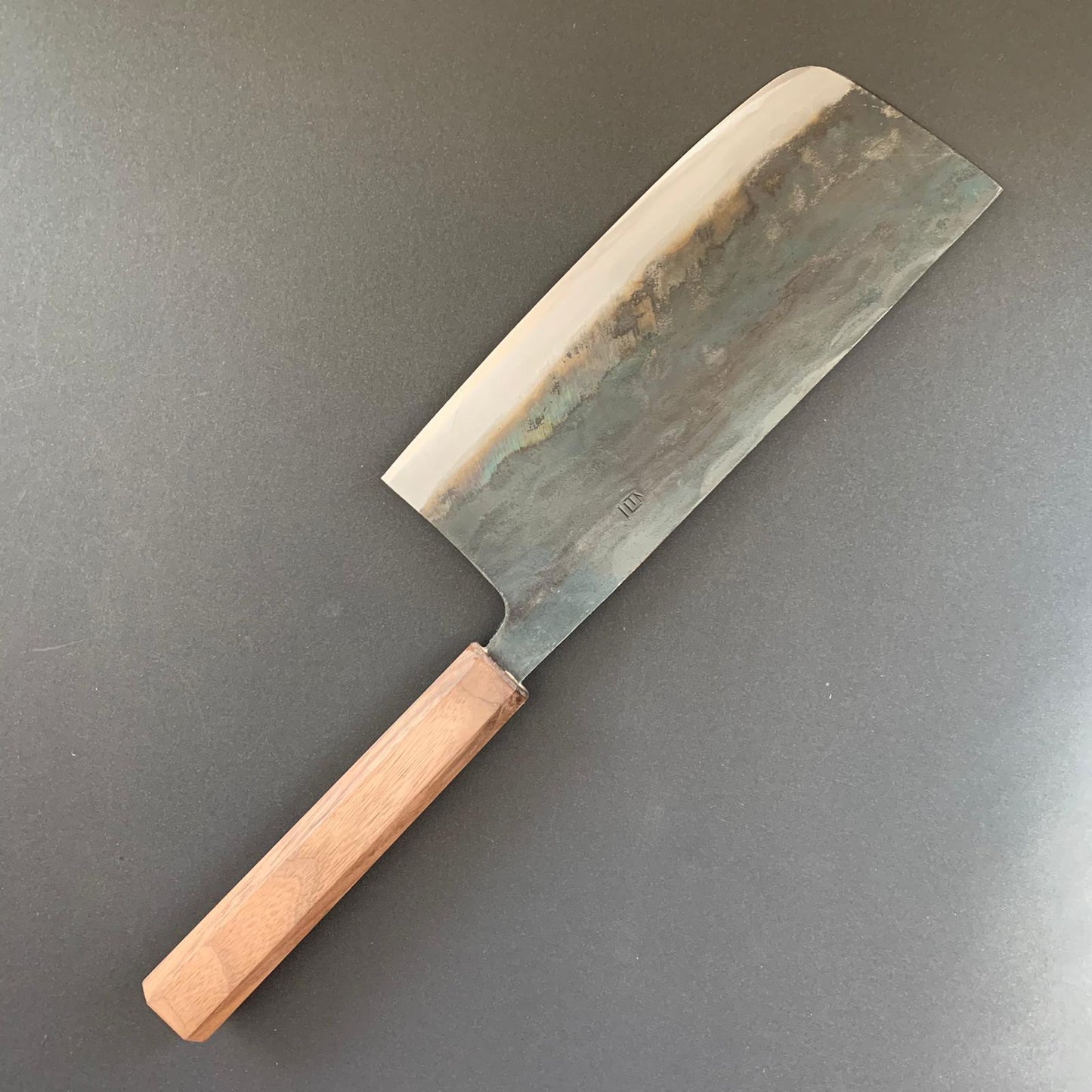 Tall Nakiri knife, Shirogami 1, kurouchi finish - Ittetsu
