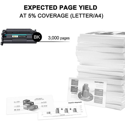 58A Toner Cartridge Replacement for HP 58A CF258A Toner Cartridge Compatible with Laserjet Pro M404n M404dn M404dw MFP M428fdw M428dw M428fdn M404 Printer Toner (2 Pack, with Chip)
