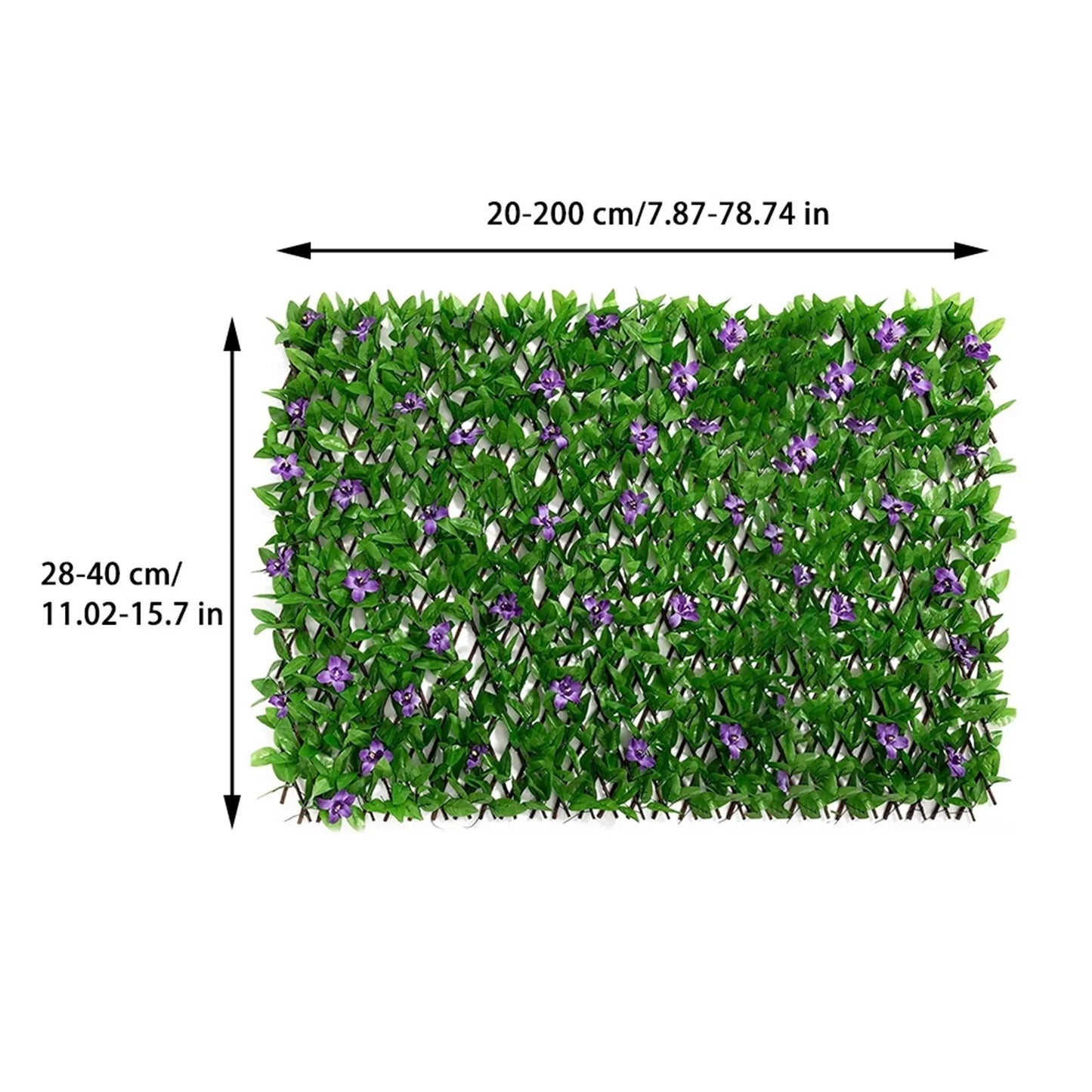 QWANG Expandable Fence Privacy Screen For Balcony Patio Outdoor Faux Ivy Fencing Panel For Garden Backyard Home Decorations