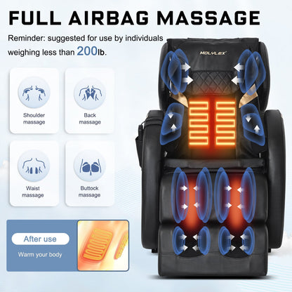 BILITOK Track Massage Chair, Full Body Massage Chair with Manipulator Track Roller, Bluetooth Massage Chair with Zero Gravity
