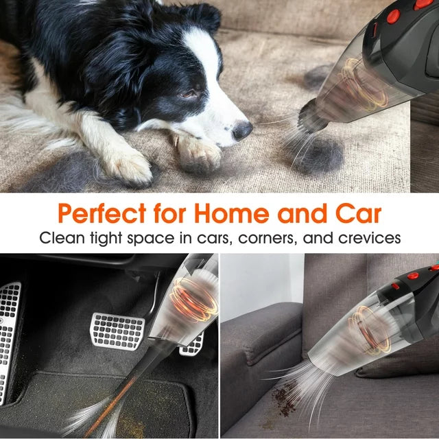 Doosl Cordless Handheld Vacuum Cleaner, 6KPA Wet Dry Portable Mini Vacuum for Car, Hand Vacuum for Home Pet Hair Multi-Surface, Black