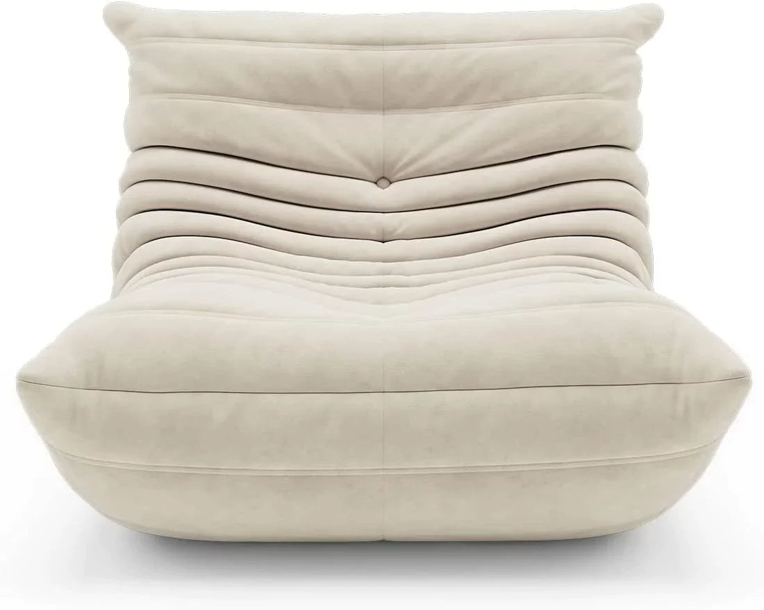 Memory Foam Floor Chair, Comfortable Back Support Lazy Sofa, Comfy for Reading Game Meditating, Suede Light Gray