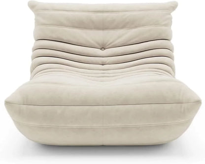 Memory Foam Floor Chair, Comfortable Back Support Lazy Sofa, Comfy for Reading Game Meditating, Suede Light Gray