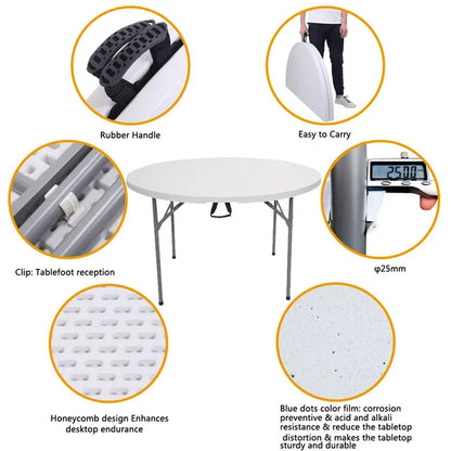 SalonMore Plastic Folding Table Weight Capaticity 800LBS