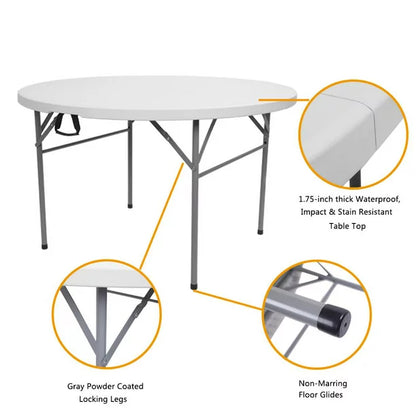 SalonMore Plastic Folding Table Weight Capaticity 800LBS