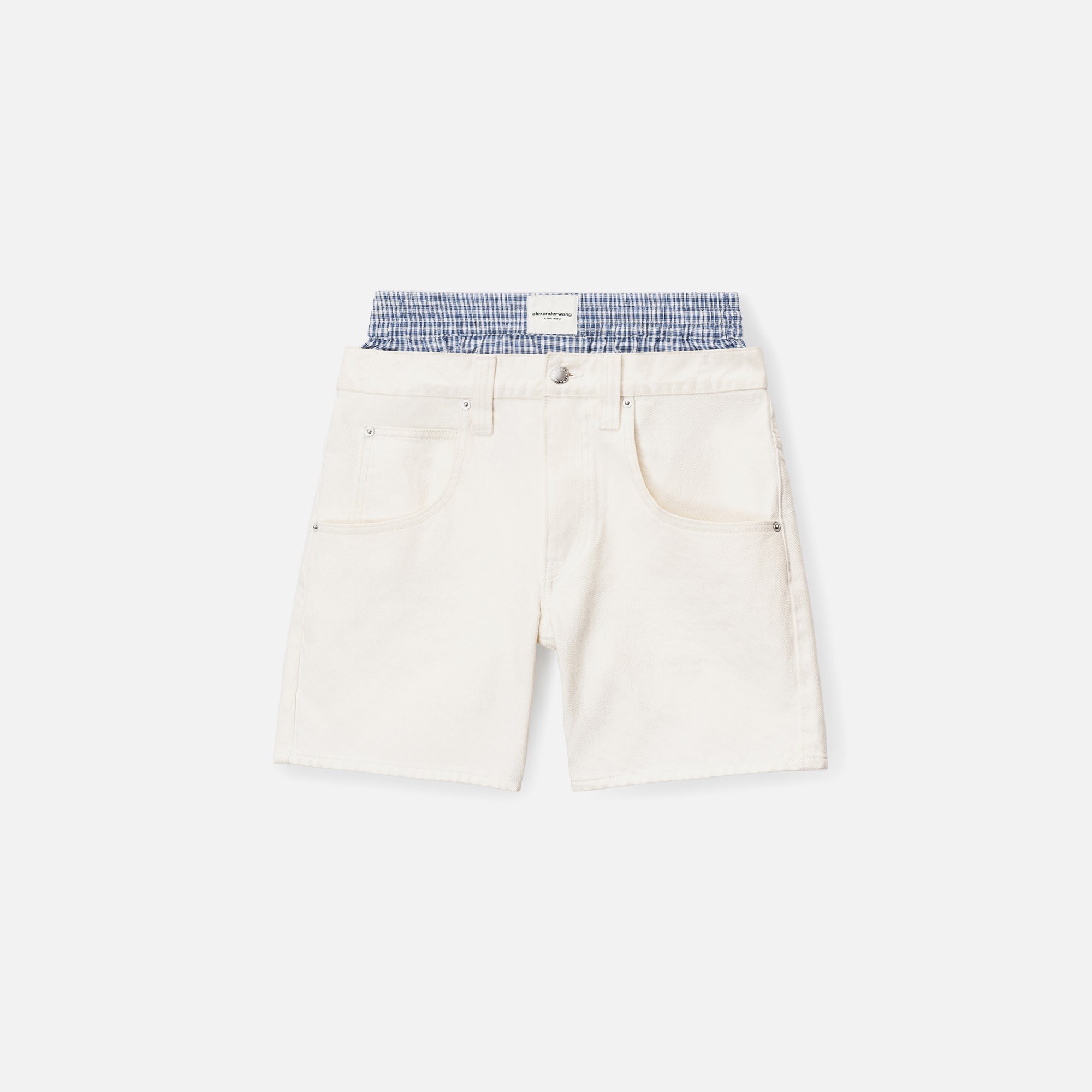 T by Alexander Wang Prestyled Boxer Boy Short - Moonshine