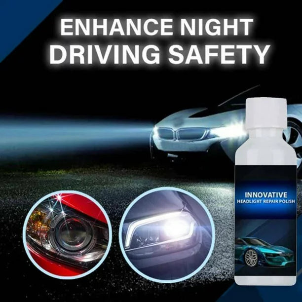 QWANG Headlight Renewals Polish Car Kit Headlight Liquid Cleaning 20ml