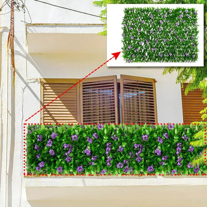 QWANG Expandable Fence Privacy Screen For Balcony Patio Outdoor Faux Ivy Fencing Panel For Garden Backyard Home Decorations