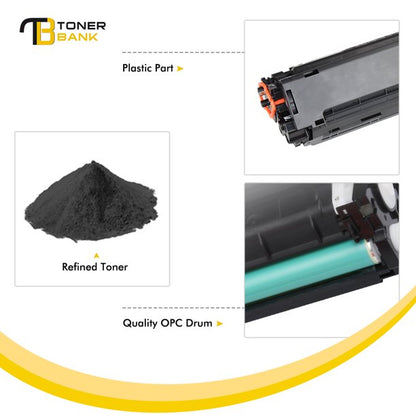 Toner Bank Compatible Toner Cartridge for HP 48A CF248A 248A Laserjet Pro M15w M15a M16a M16w MFP M29w M31w M30w M28a M28w Printer Ink (Black, 2 Pack)