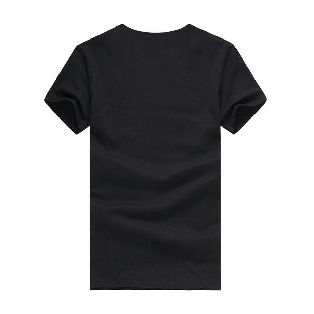 QWANG Fashion Men Casual Summer Flag Print Short Sleeve O-Neck Tops Blouse T-Shirts