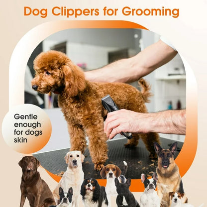 ifanze Dog Clippers Best Choice For Pets, Dog Clippers For Thick Fur Has Safe And Sharp Blade, Electric Dog Clippers Heavy Duty With Low Vibration, Wahl Dog Groom Clippers For All Pets, Black