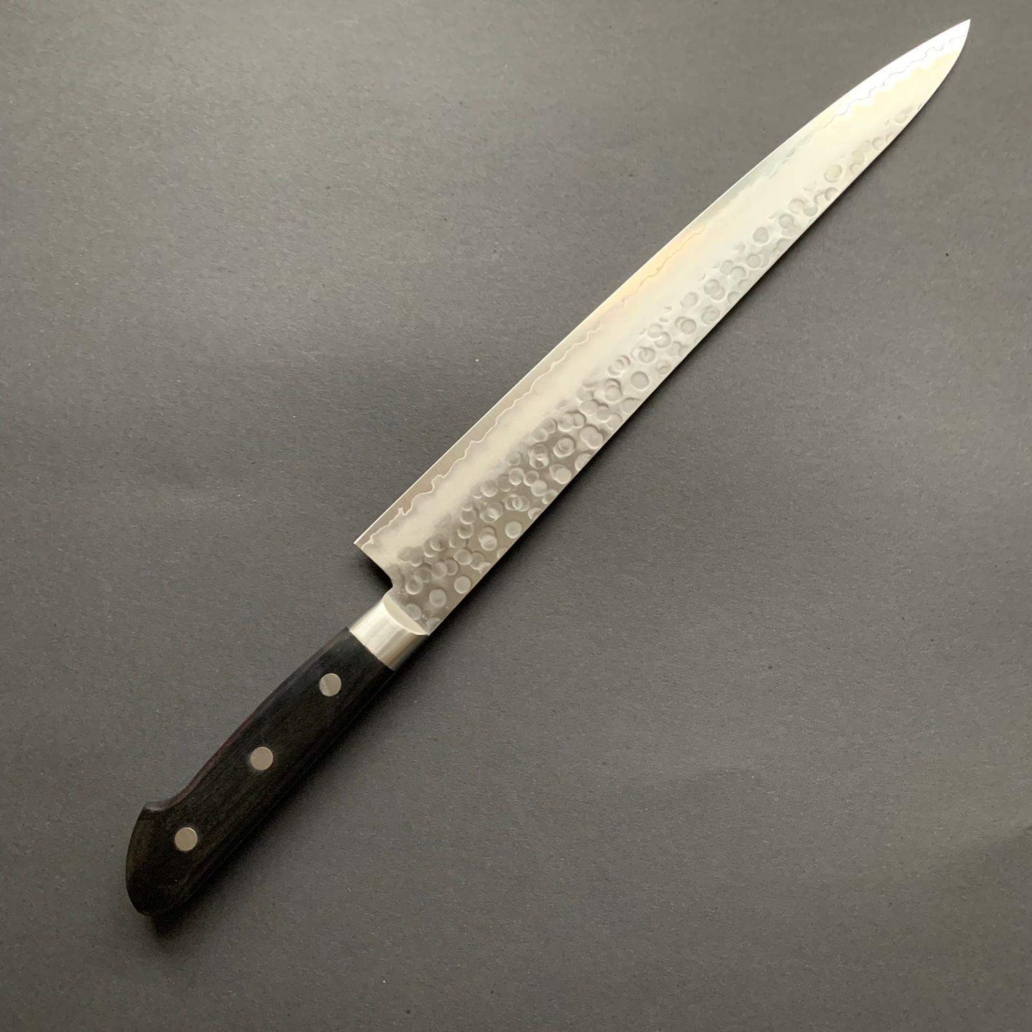 Sujihiki knife, 19C27 Stainless Steel, Tsuchime finish - Ittetsu
