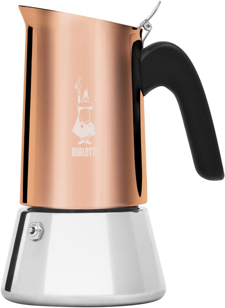 Bialetti Venus Induction Stovetop Espresso Maker 4 Cups Copper