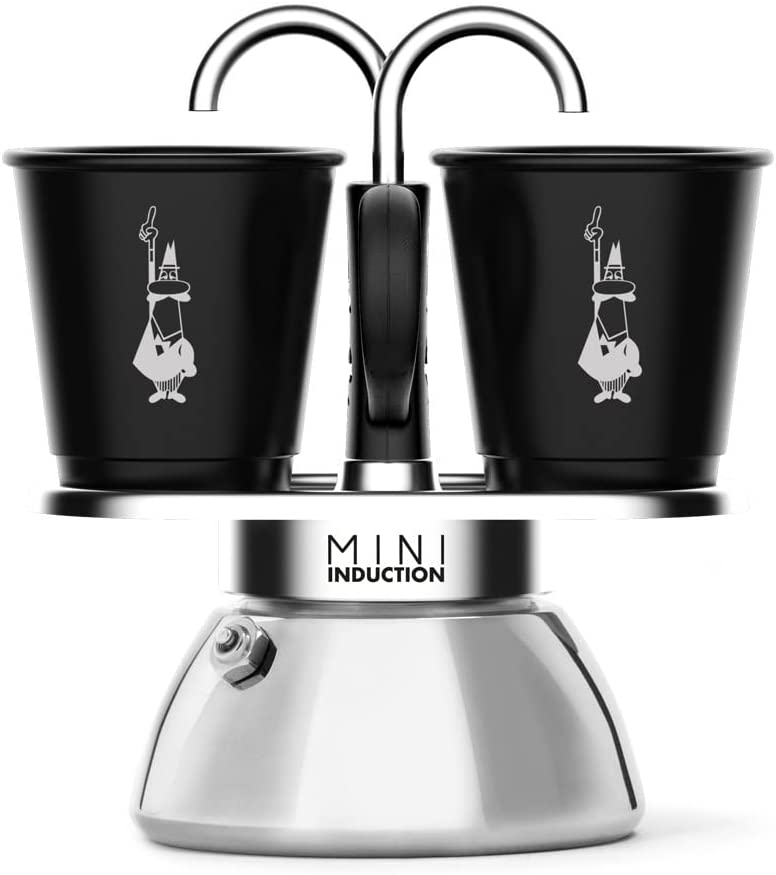 Bialetti Set Mini Induction Express Black 2 Cup plus 2 Bicchierini
