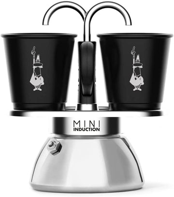 Bialetti Set Mini Induction Express Black 2 Cup plus 2 Bicchierini