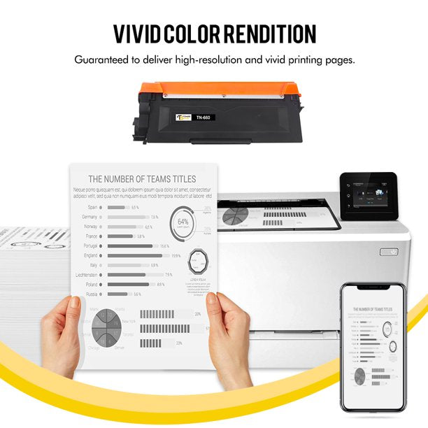 Toner Bank Compatible Toner Cartridge for Brother TN660 TN-660 TN630 TN 660 630 MFC-L2700DW MFC-L2740DW HL-L2320D HL-L2340DW HL-L2380DW DCP-L2540DW Printer Ink (Black, 2-Pack)