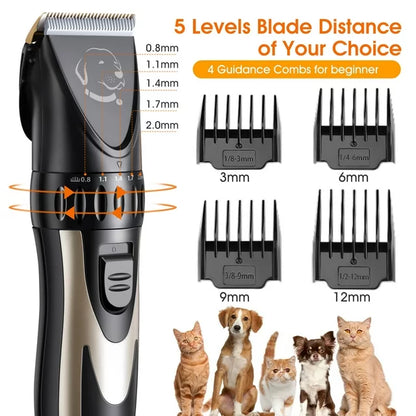 ifanze Dog Clippers Best Choice For Pets, Dog Clippers For Thick Fur Has Safe And Sharp Blade, Electric Dog Clippers Heavy Duty With Low Vibration, Wahl Dog Groom Clippers For All Pets, Black