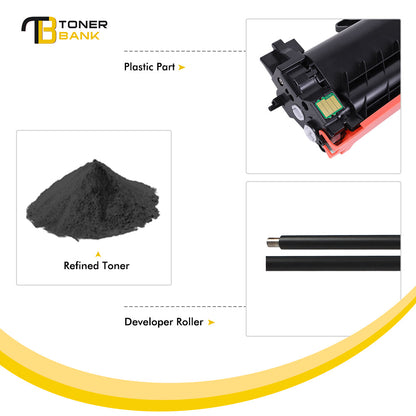 Toner Bank TN760 TN730 Compatible Toner Cartridge Replacement for Brother TN 760 TN-760 TN-730 HL-L2350DW HL-L2395DW HL-L2390DW HL-L2370DW MFC-L2750DW MFC-L2710DW DCP-L2550DW Printer (Black,4 Pack)