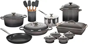 Le Creuset 20 Piece Mixed Material Cookware Set - Oyster