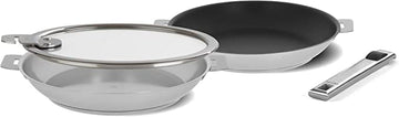 Cristel Strate Stainless Steel 4 pc Frying Pan Set