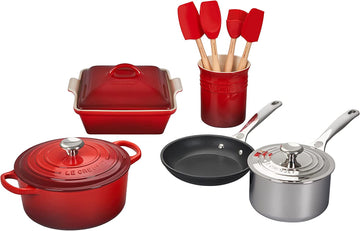 Le Creuset 12 Piece Mixed Material Set - Cerise