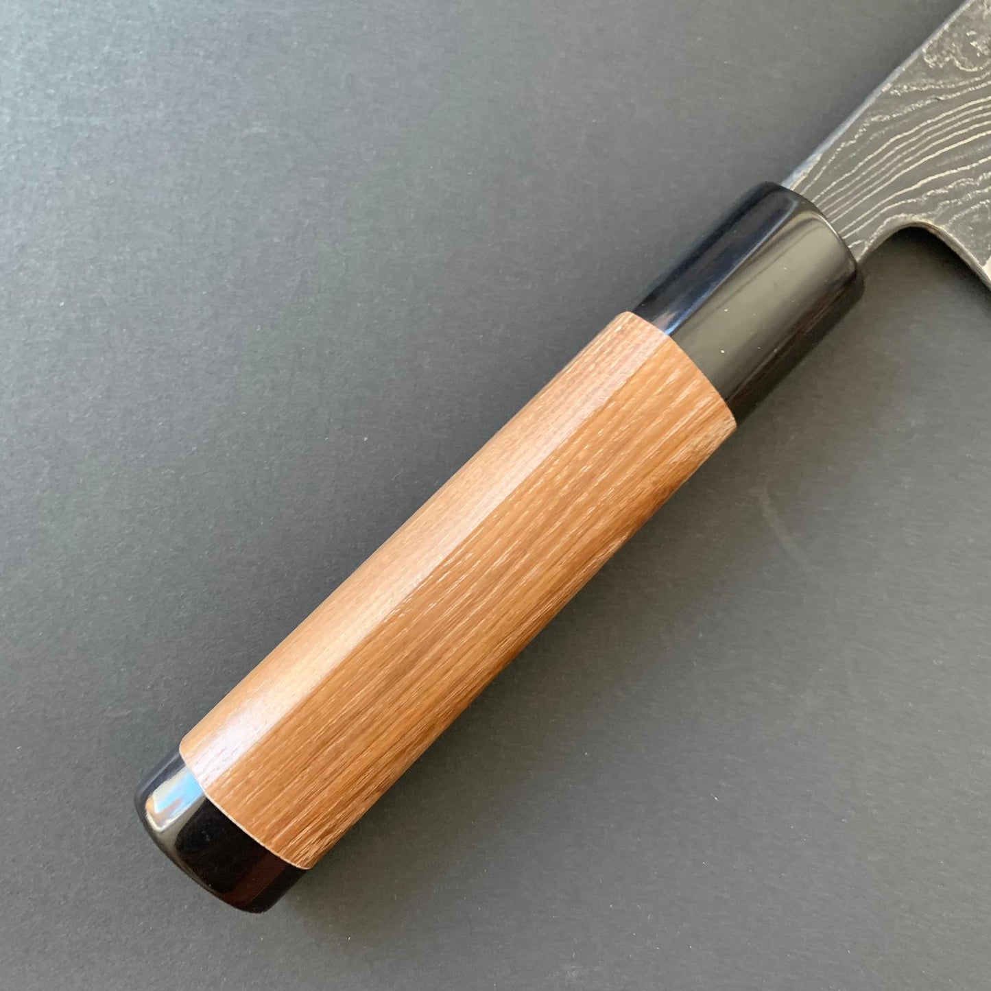 Santoku knife, Shirogami 2, Unryu Range Damascus finish - Tsukasa Hinoura