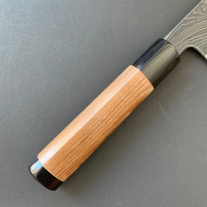 Santoku knife, Shirogami 2, Unryu Range Damascus finish - Tsukasa Hinoura