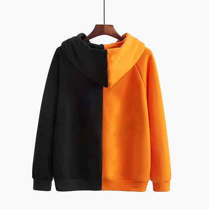 Apepal Women's Halloween Long Sleeve Hooded Funny Sweatshirts Casual Tops Yellow L