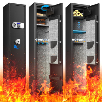 TTLIFE 6-9 Assembled Gun Cabinet External Battery Box - Black E17