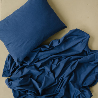 Ecolino® Pillowcase, 100% Organic Cotton, 2 Pack, Navy Blue + Rainbow