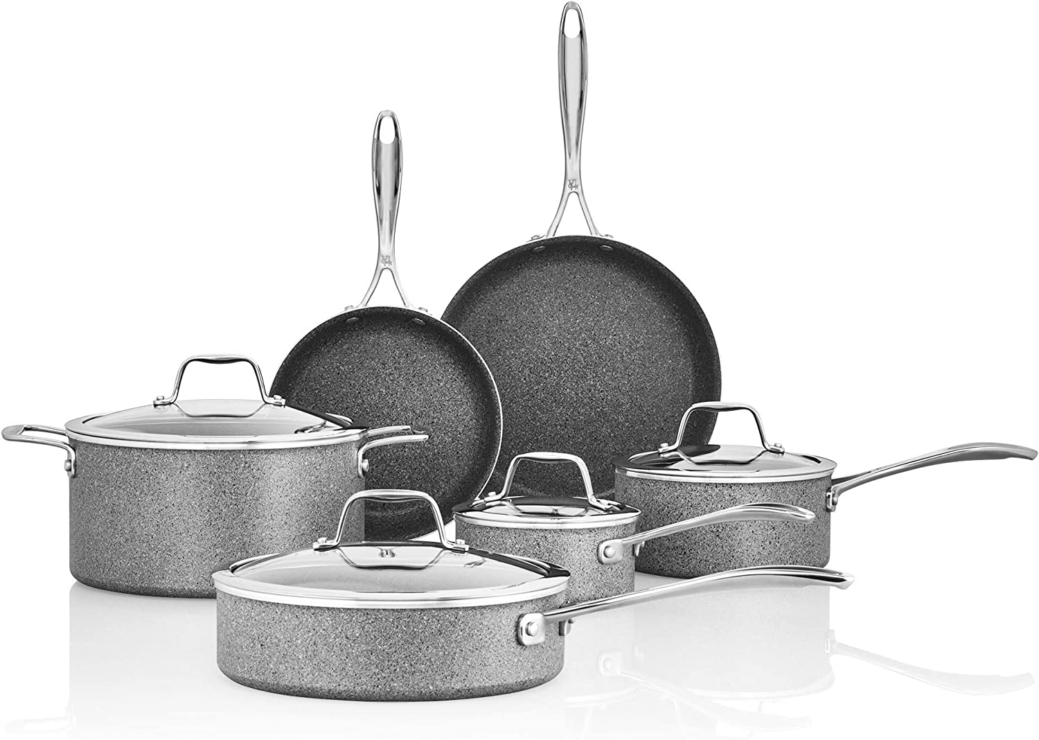 Henckels Capri Granitium 10pc Aluminum Nonstick Cookware Set