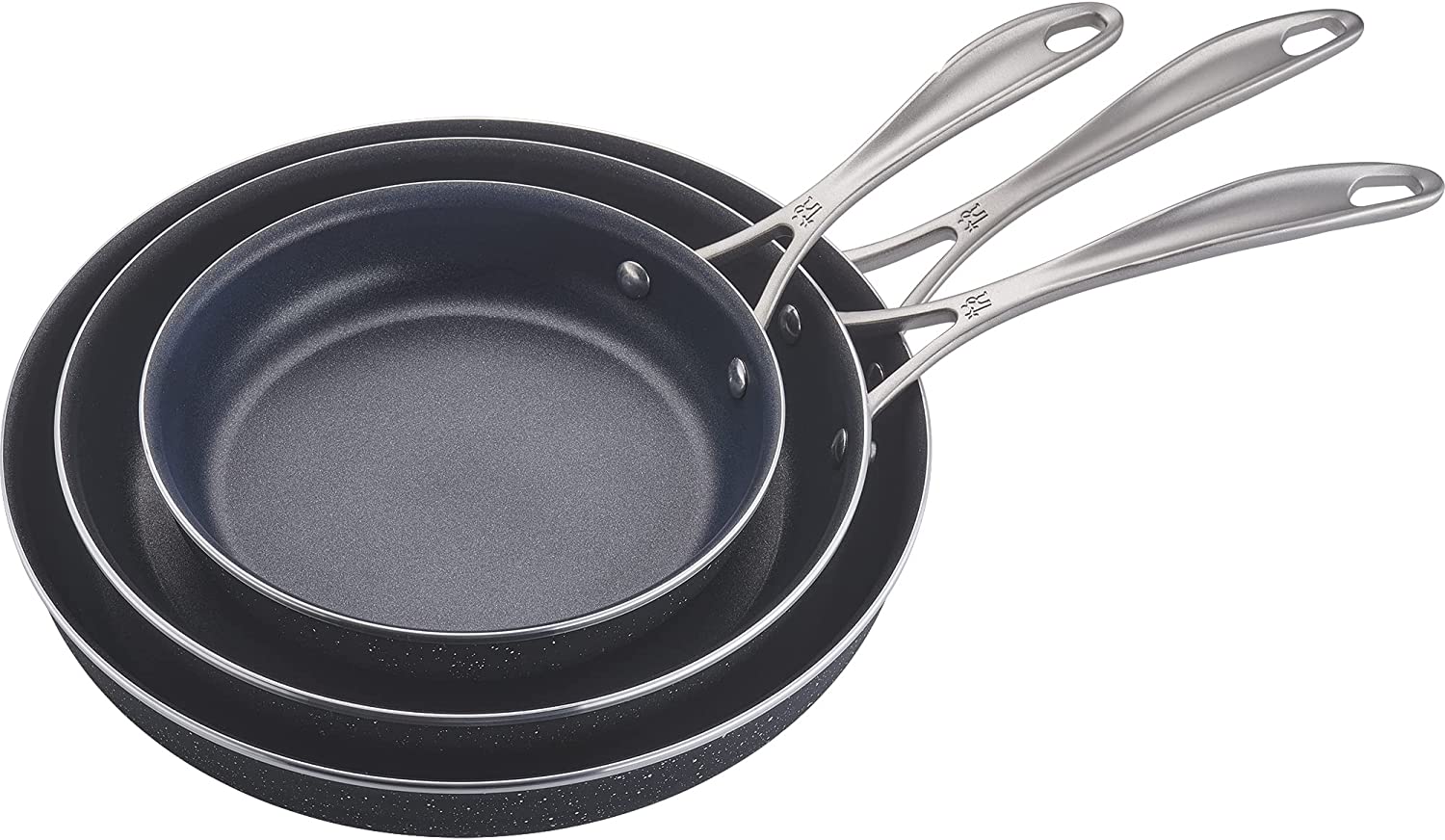 Henckels Capri K2 3pc Aluminum Nonstick Fry Pan Set