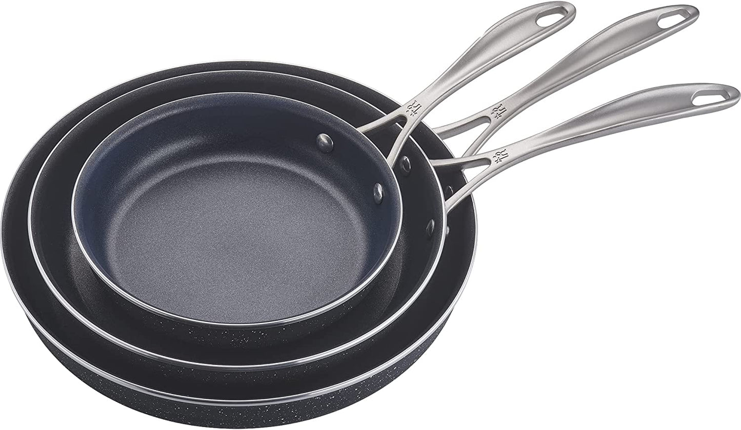 Henckels Capri K2 3pc Aluminum Nonstick Fry Pan Set