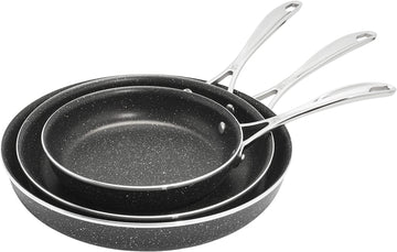 Henckels Capri Notte 3pc Aluminum Nonstick Fry Pan Set