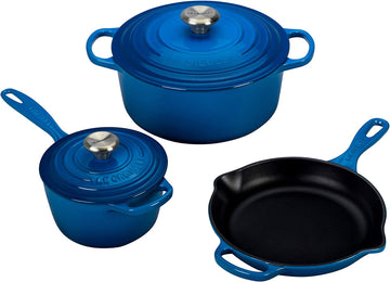 Le Creuset 5 Piece Signature Set w/Stainless Steel Knob - Marseille