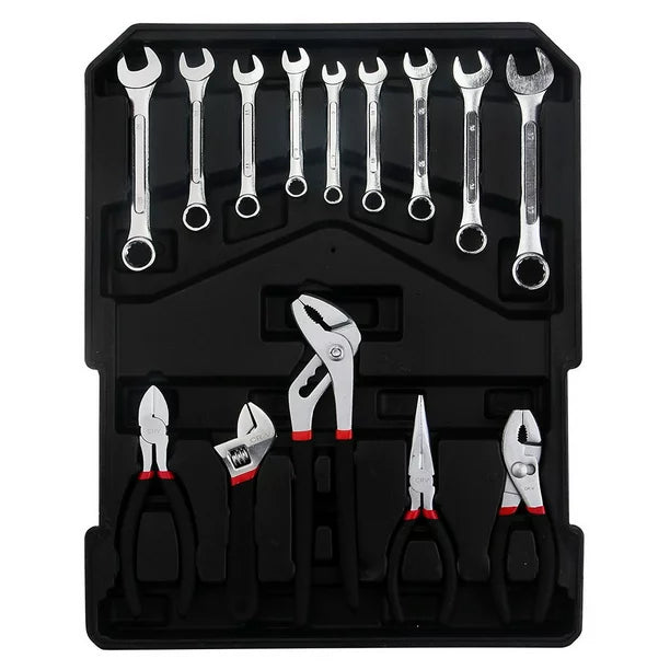 SalonMore 799pcs Aluminum Trolley Case Set, Tool Box with Mechanic Travel Kit, with Case Box Organize Castors